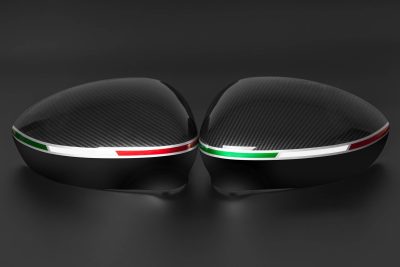 Tricolore detail on Abarth 500/595 mirror cover