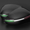 Set of carbon-look Abarth mirror caps, full replacements