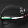 Pair of scorpion carbon-look mirror caps for Abarth 595