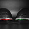 Pair of carbon-look mirror caps for MiTo/Giulietta