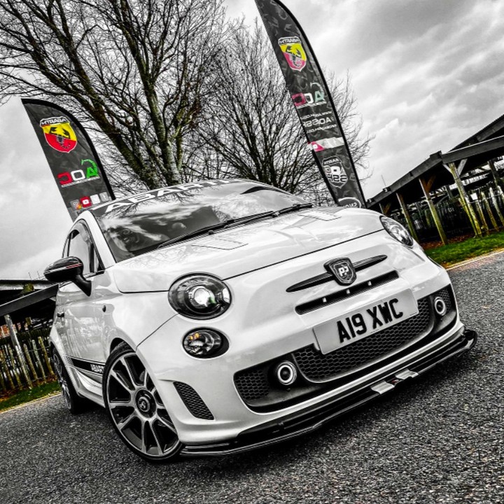 abarth carbon mirror caps with italian flag 2