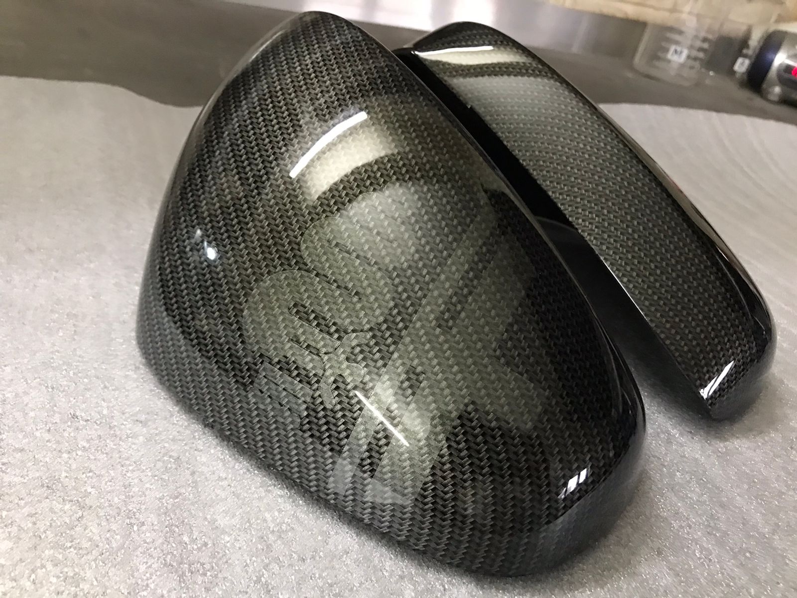 alfa romeo carbon snake mirror caps