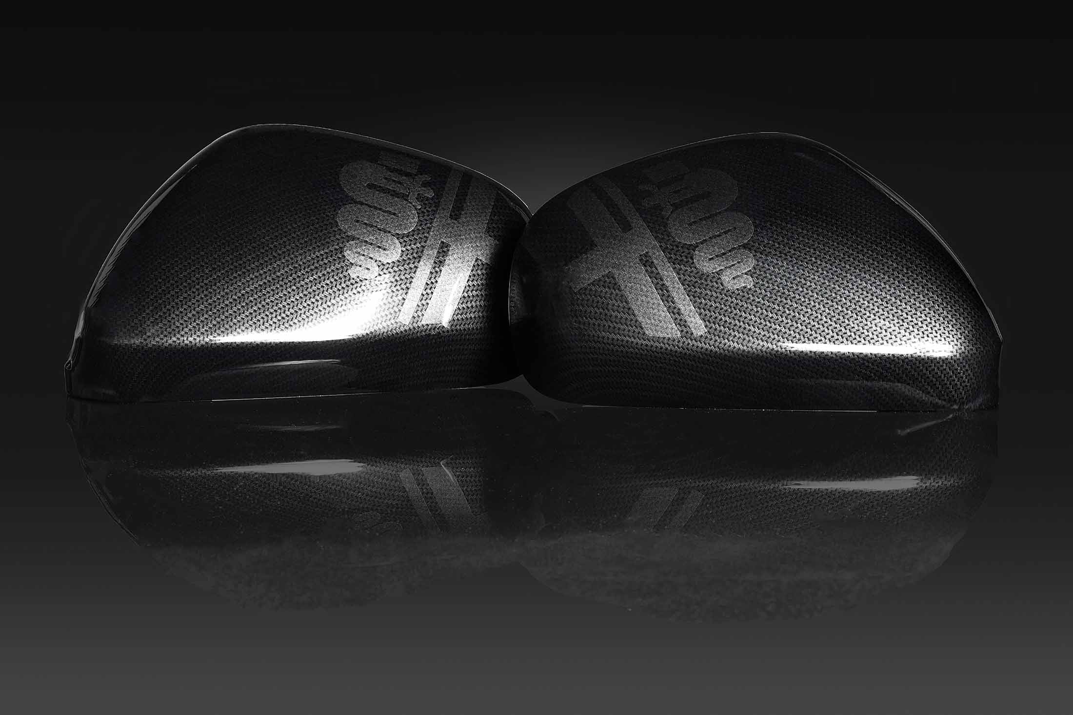 alfa romeo giulietta carbon mirror caps with snake logo