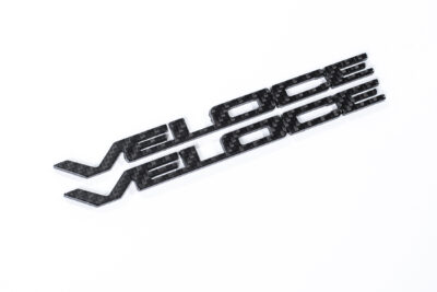 Alfa Romeo Veloce carbon emblem