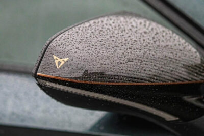 cupra formentor real carbon mirror caps with copper logo