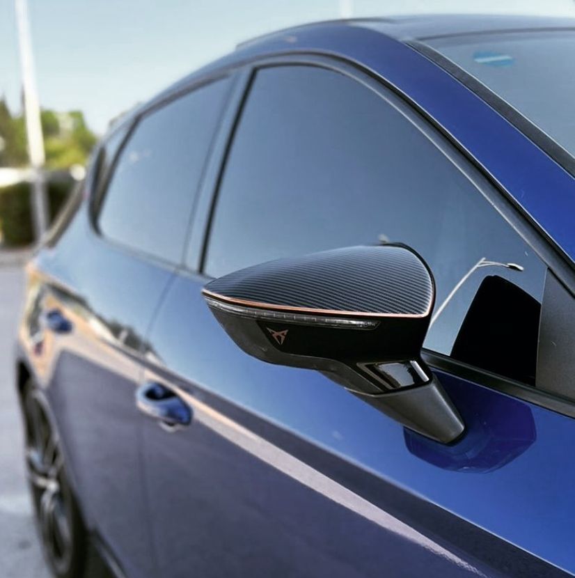 custom cupra leon mirror caps custom painted cupra leon mirror caps