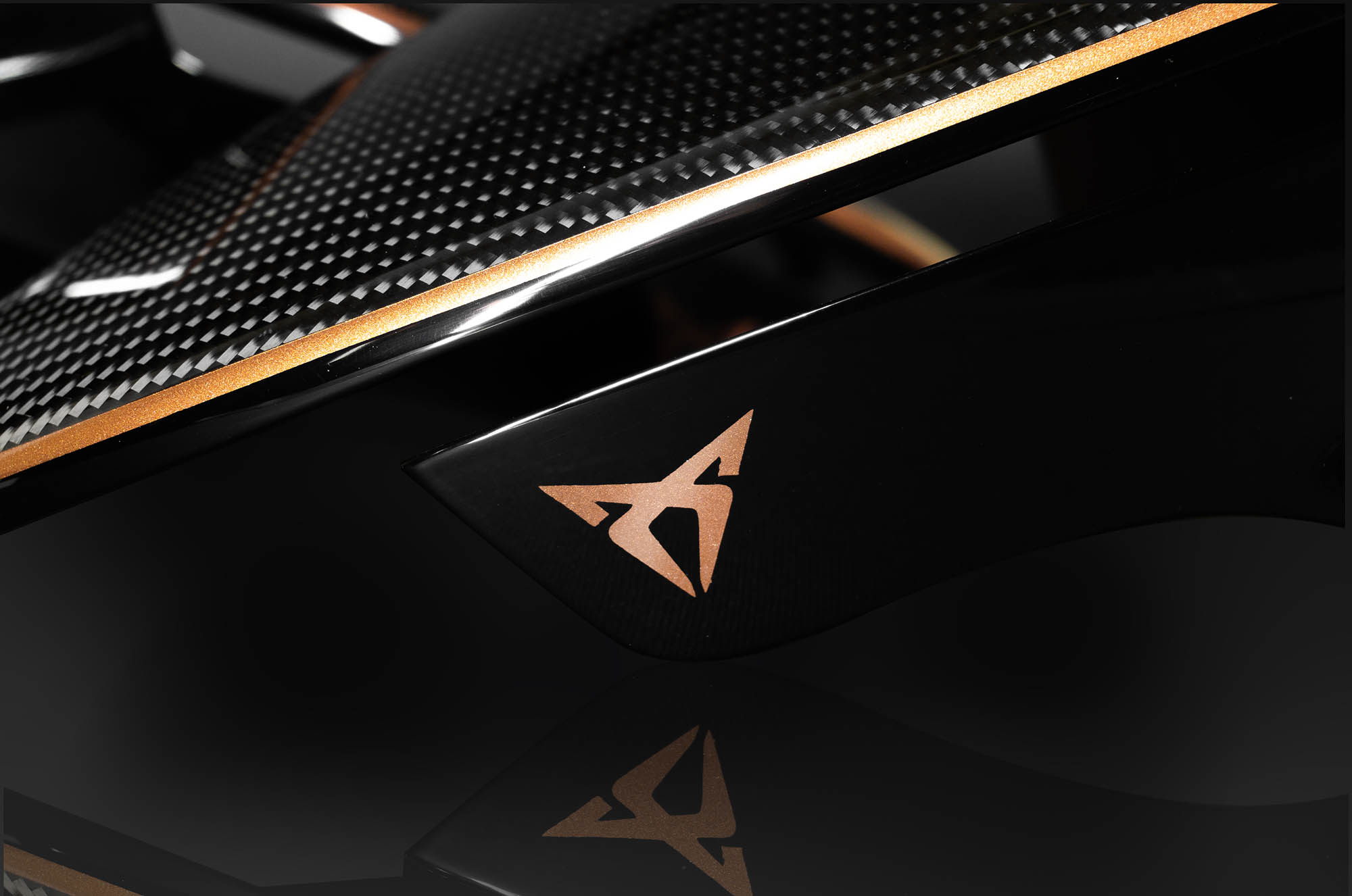 cupra logo mirror caps