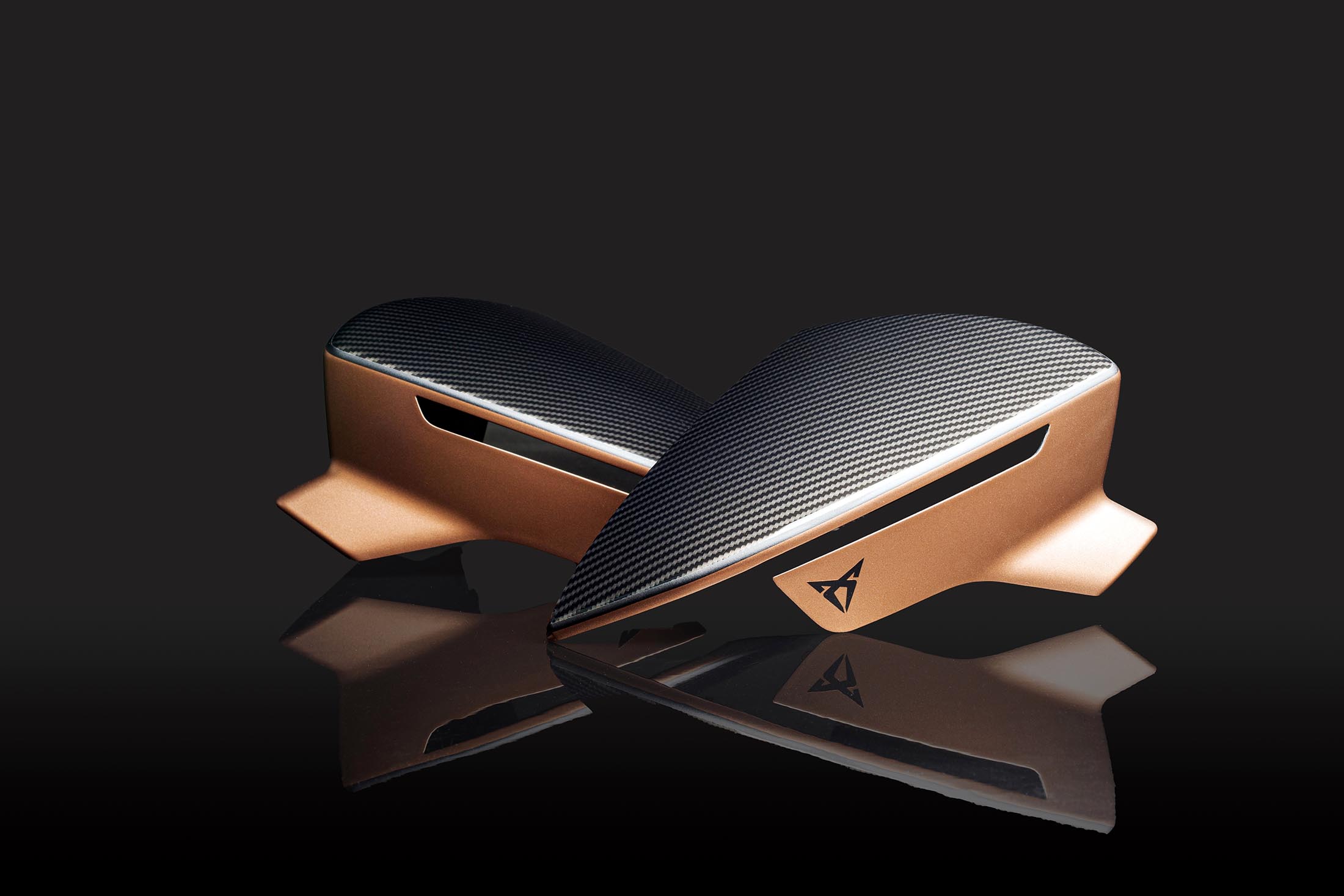 cupra leon 5f matte copper mirror caps cupra leon 5f matte copper mirror caps