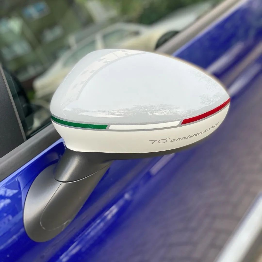 abarth 70 anniversario mirror caps