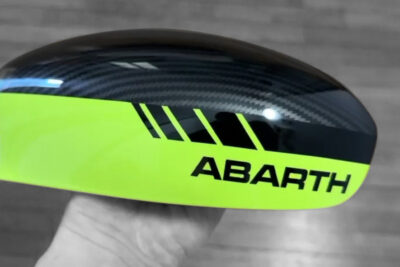 abarth adrenalina verde mirror caps