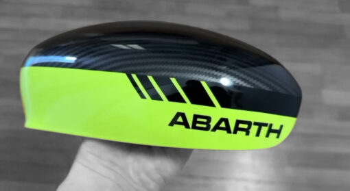 abarth adrenalina verde mirror caps