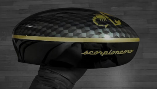 abarth scorpione oro mirror caps