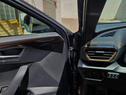 cupra door interior carbon trims with air vents