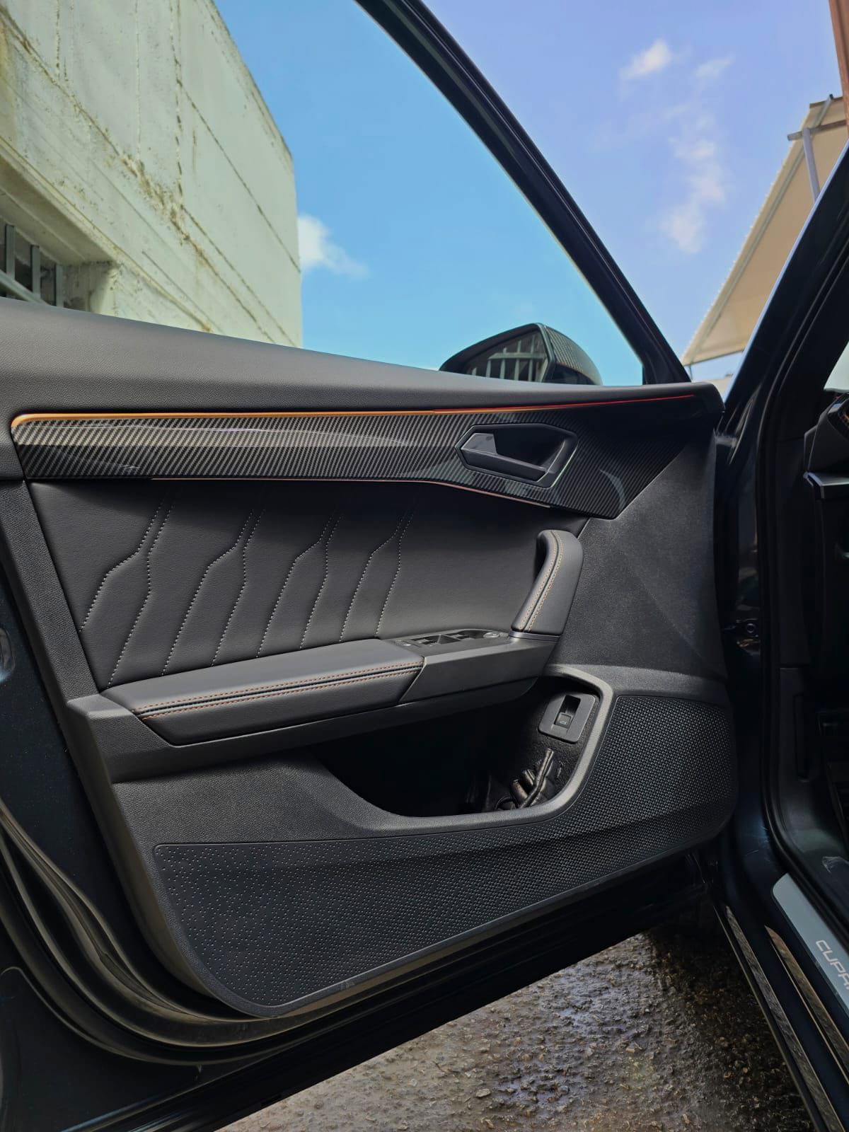 cupra door interior carbon trims