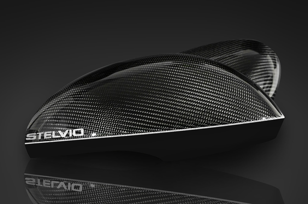 alfa romeo stelvio carbon mirror caps