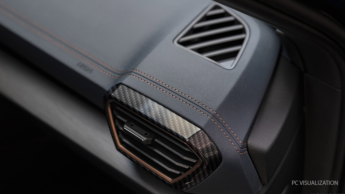 cupra carbon look air vents